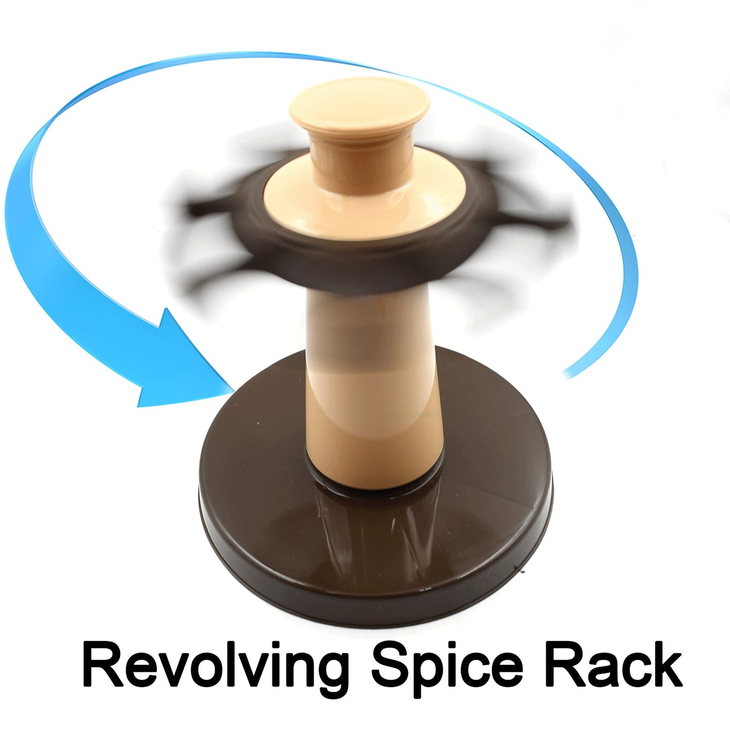 Click Baazar 8 jar condiment holder with a revolving design for easy access to spices and seasonings